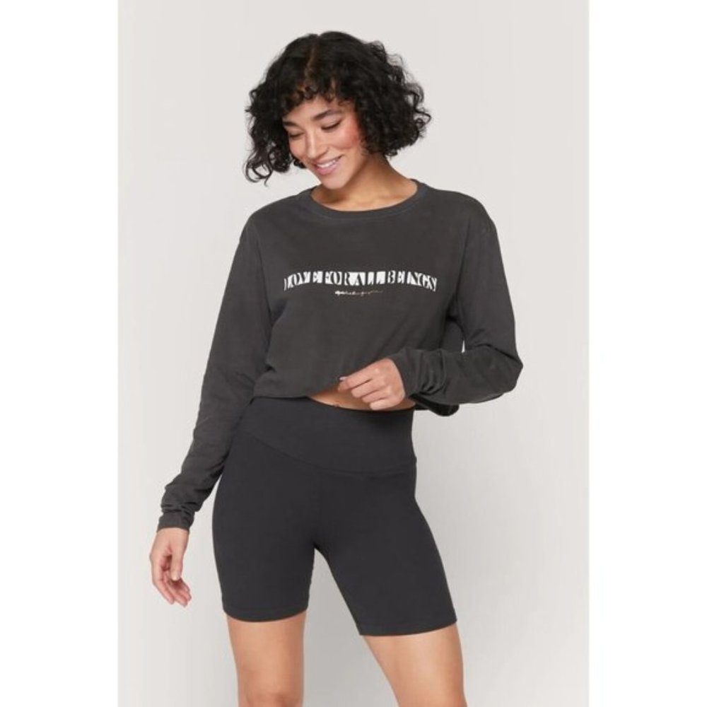 NEW Spiritual Gangster All Beings Izzy Cropped Sweater, M